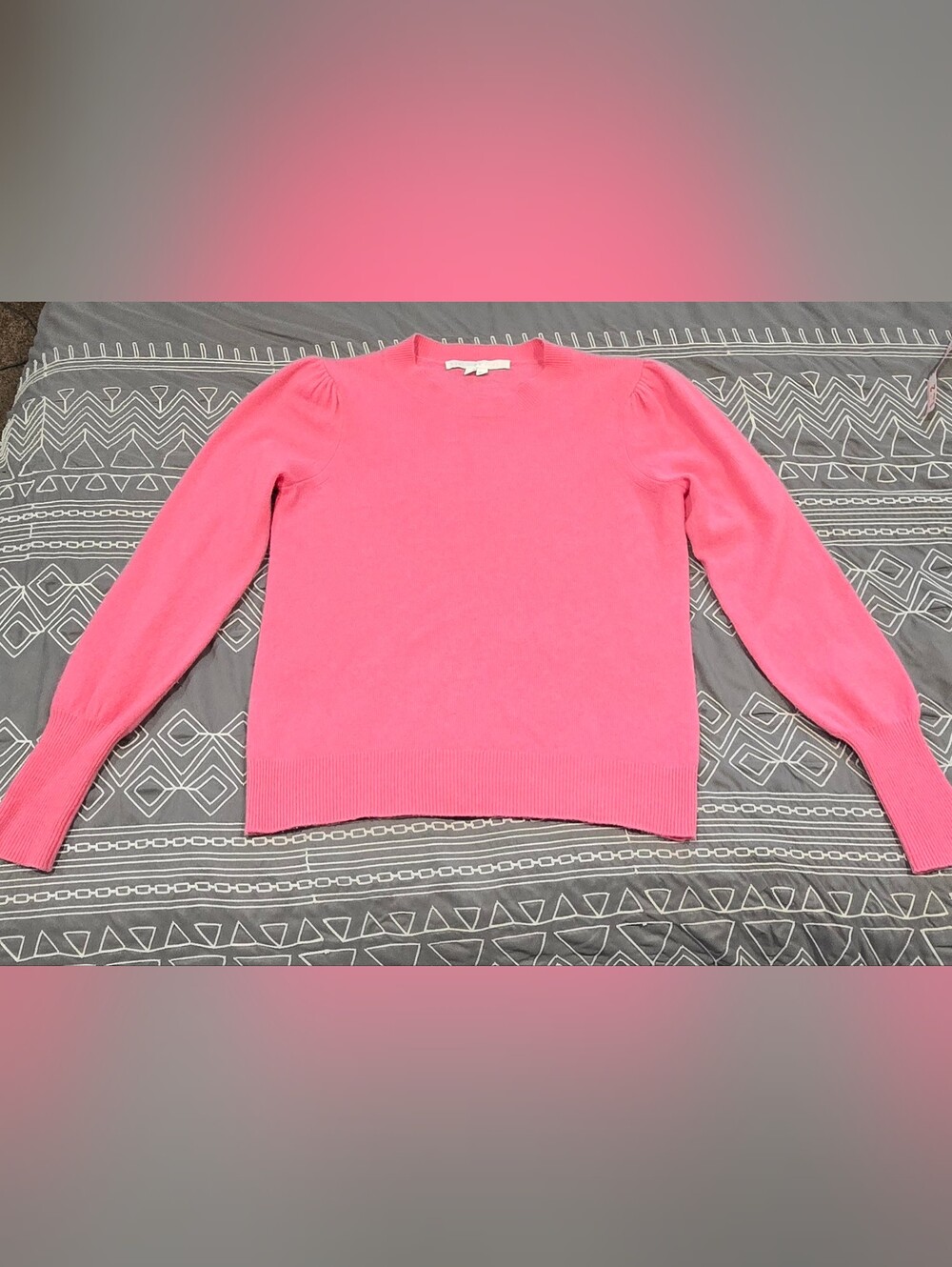 Veronica Beard Nelia Puff Sleeve Cashmere Size Small